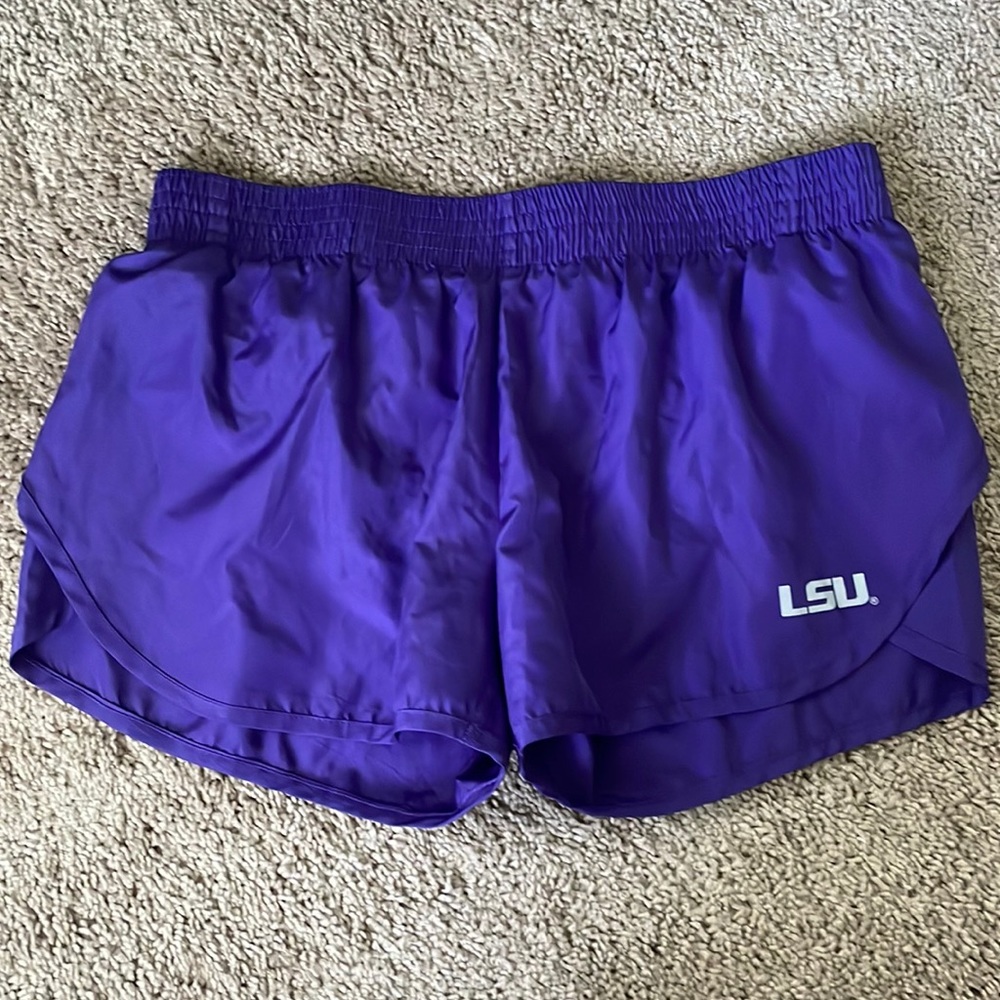 Lsu dry fit running shorts